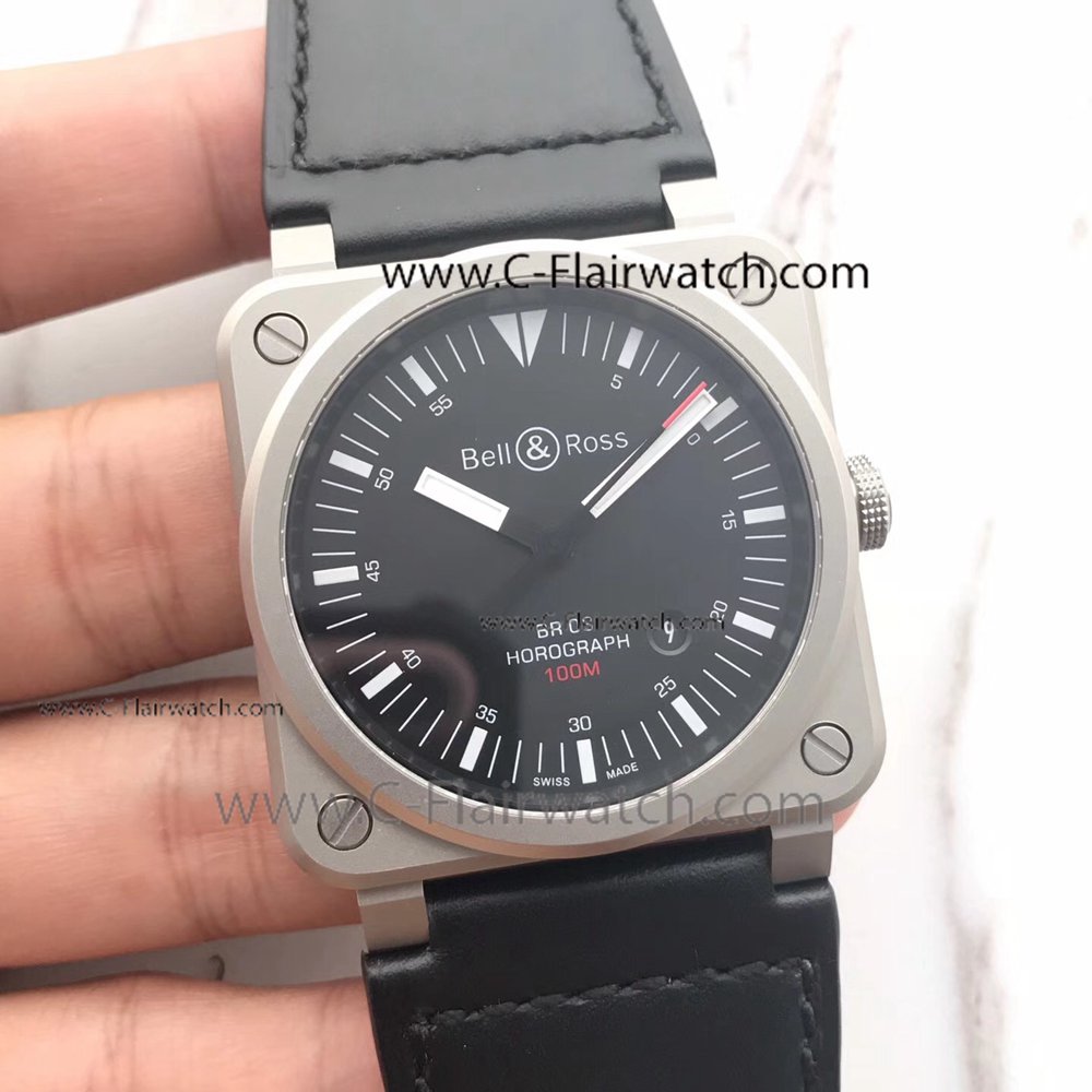 Copy Bell and Ross Horograph BR03 Frosted Watch Swiss Grade 1
